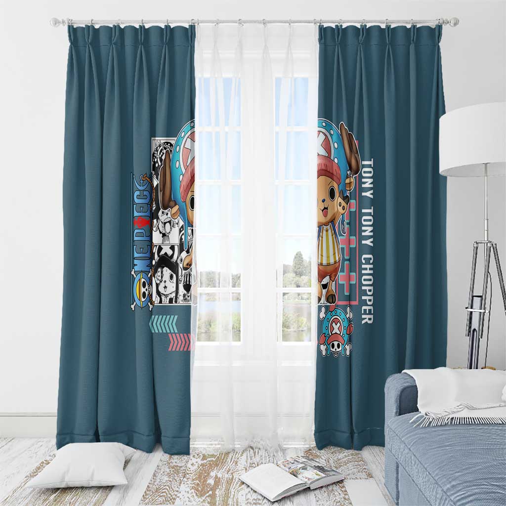 Tony Tony Chopper V2 One Piece Window Curtain Anime Style