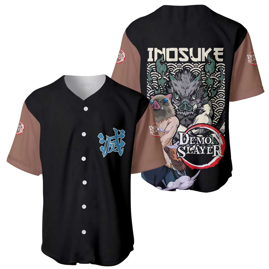 Hashibira Inosuke Demon Slayer Baseball Jersey Anime Style