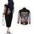 Hashibira Inosuke Demon Slayer Couples Matching Off The Shoulder Long Sleeve Dress and Long Sleeve Button Shirt Anime Style
