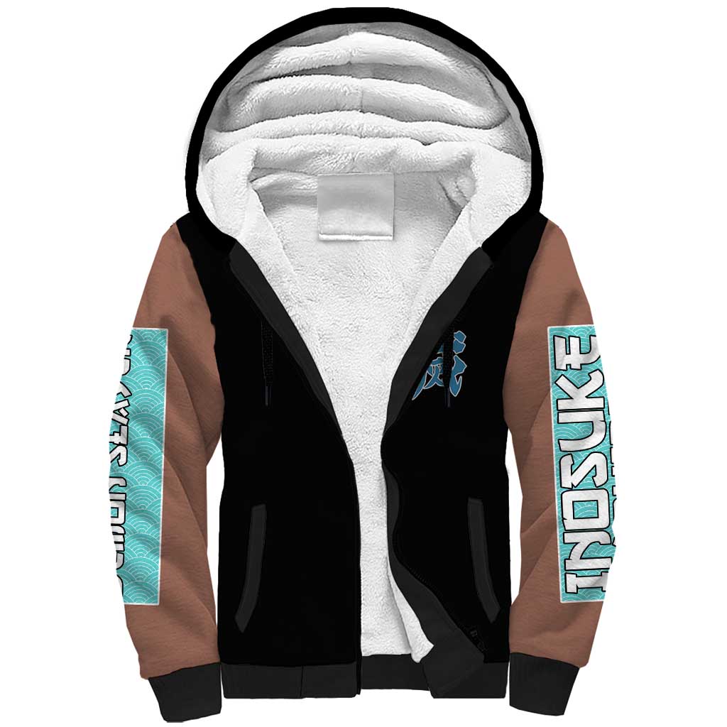 Hashibira Inosuke Demon Slayer Sherpa Hoodie Anime Style