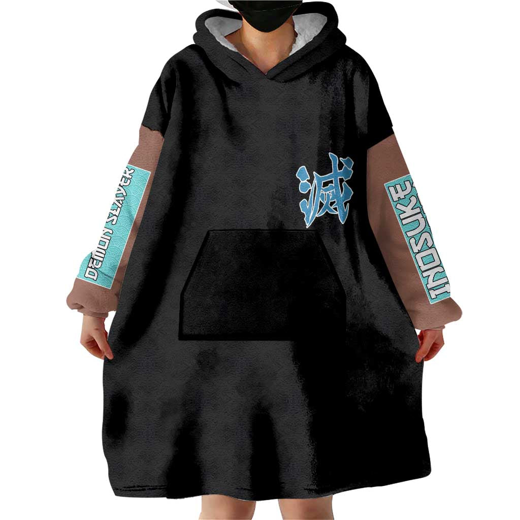 Hashibira Inosuke Demon Slayer Wearable Blanket Hoodie Anime Style