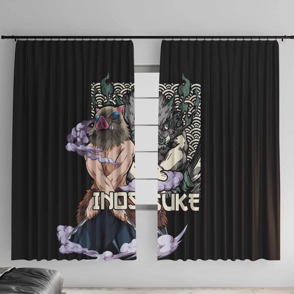 Hashibira Inosuke Demon Slayer Window Curtain Anime Style