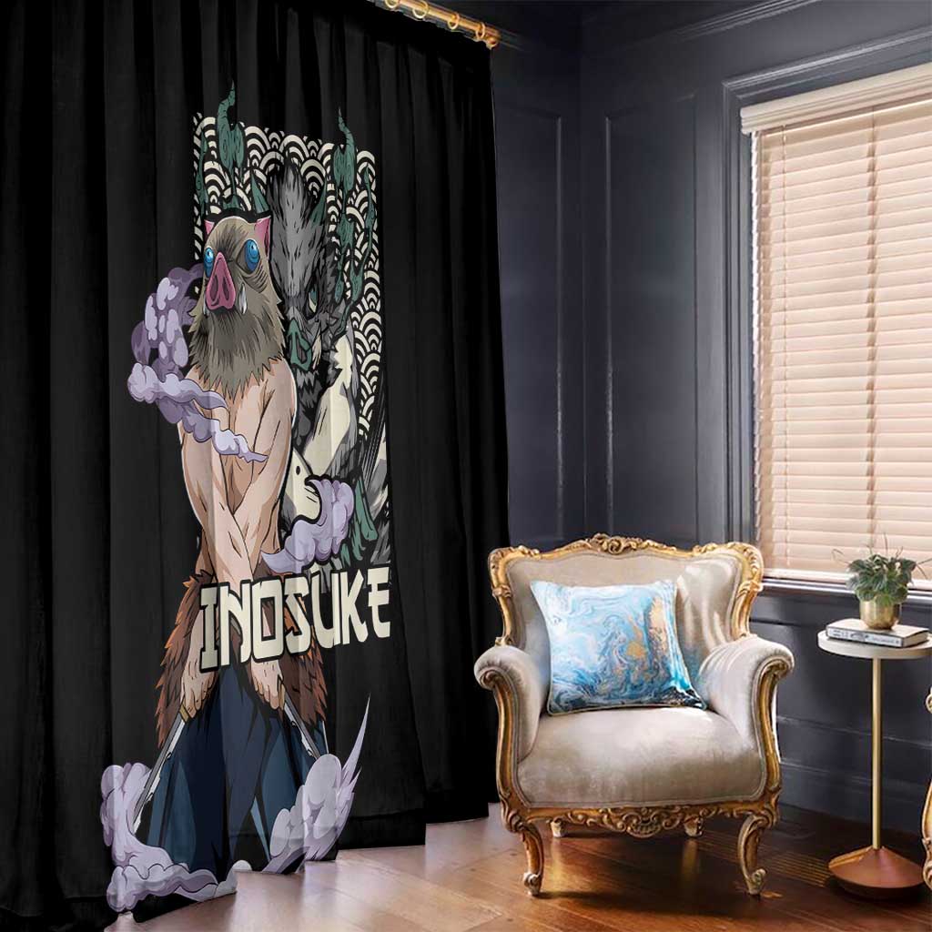 Hashibira Inosuke Demon Slayer Window Curtain Anime Style
