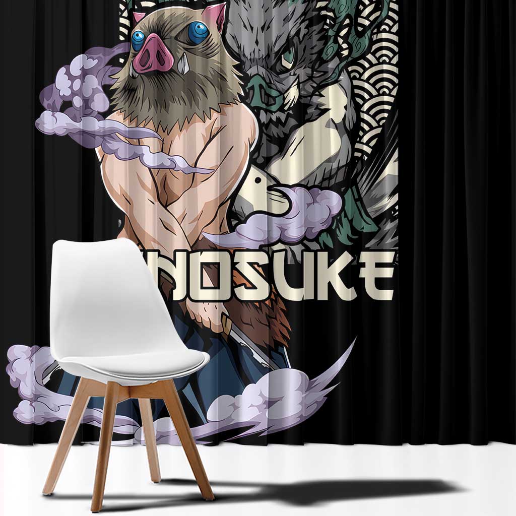 Hashibira Inosuke Demon Slayer Window Curtain Anime Style