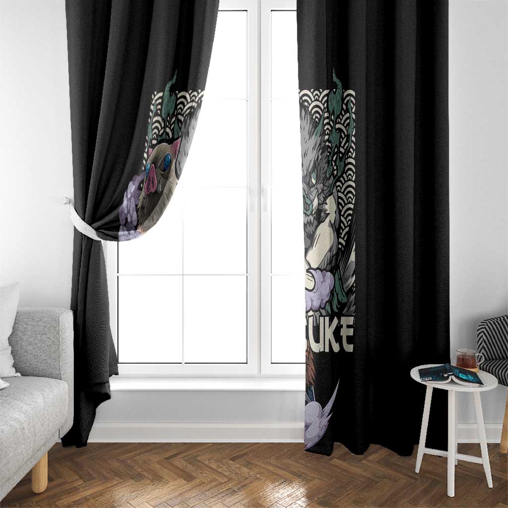 Hashibira Inosuke Demon Slayer Window Curtain Anime Style