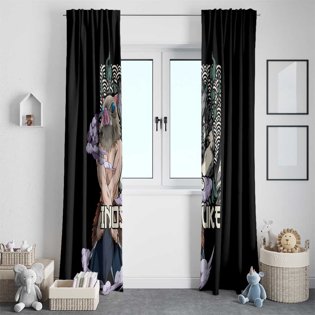 Hashibira Inosuke Demon Slayer Window Curtain Anime Style