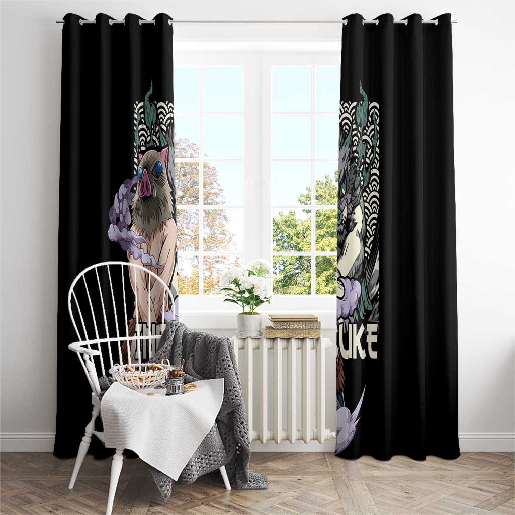 Hashibira Inosuke Demon Slayer Window Curtain Anime Style