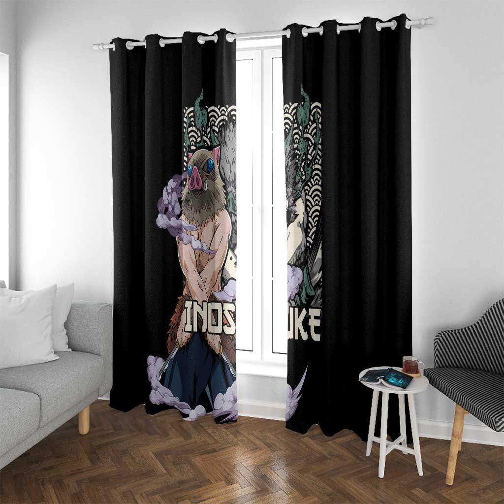 Hashibira Inosuke Demon Slayer Window Curtain Anime Style