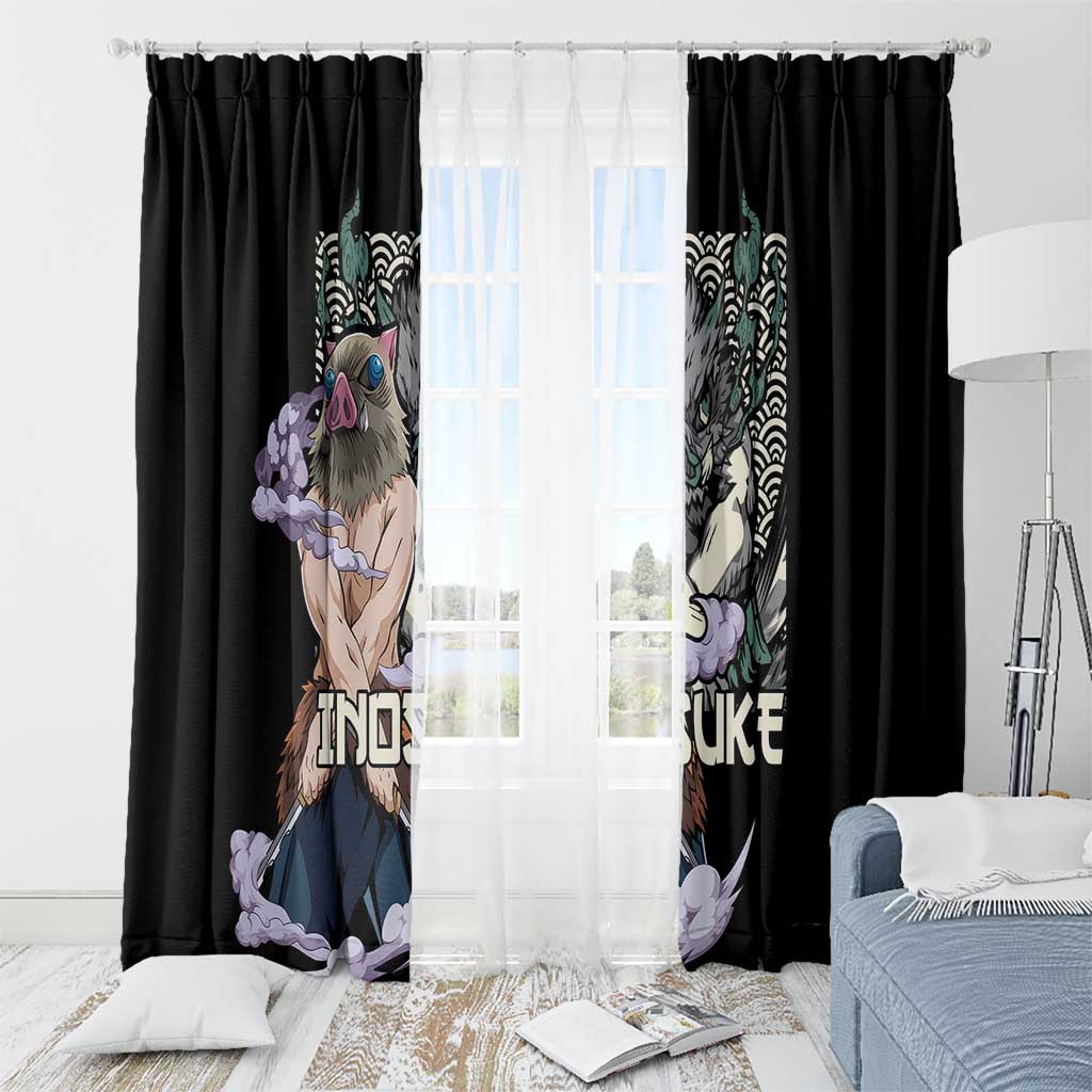 Hashibira Inosuke Demon Slayer Window Curtain Anime Style