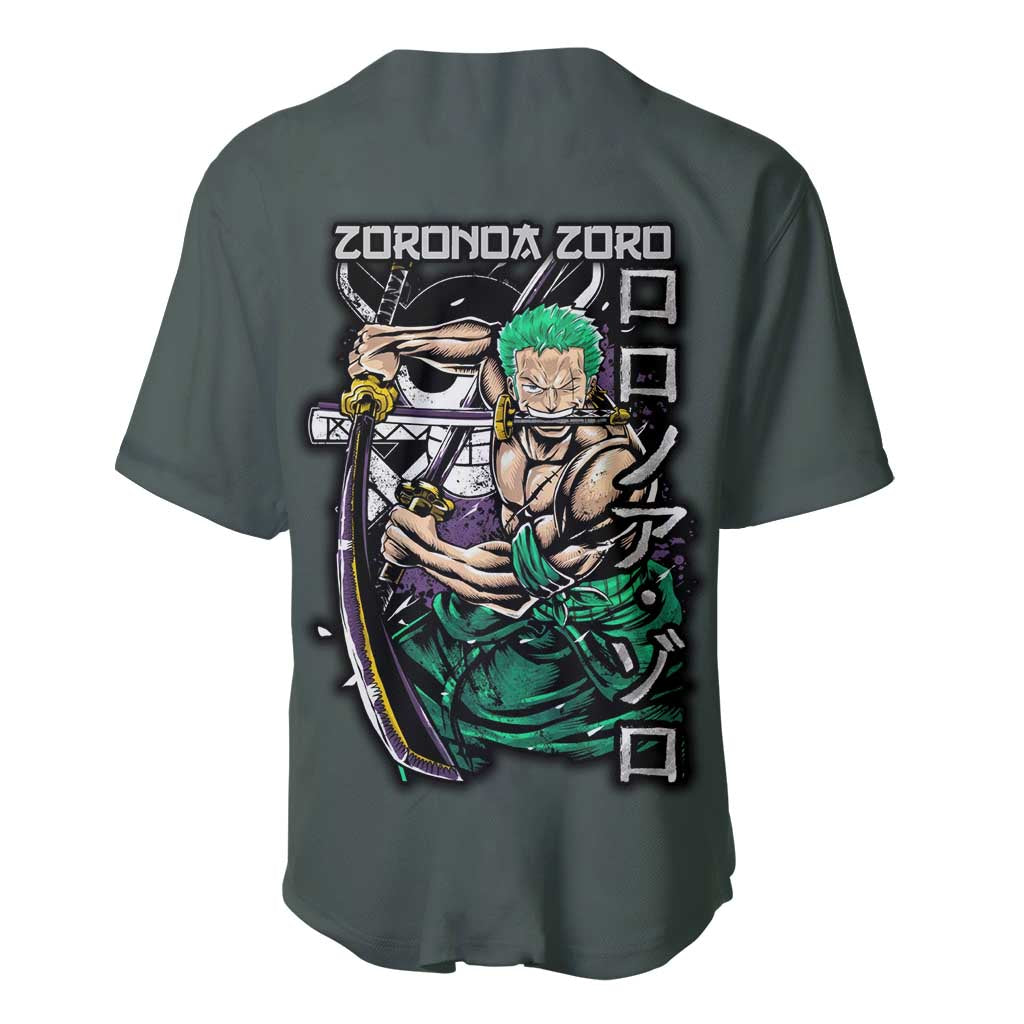 Roronoa Zoro V2 One Piece Baseball Jersey Anime Style