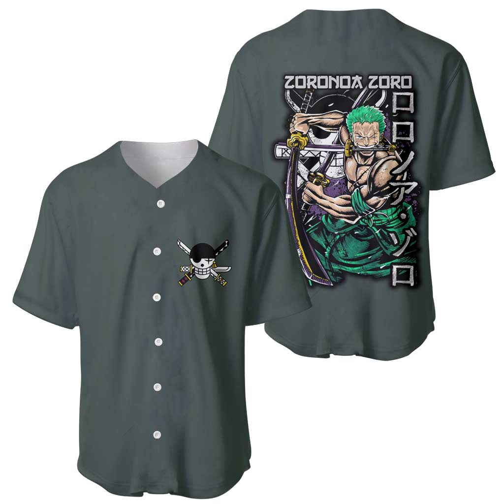 Roronoa Zoro V2 One Piece Baseball Jersey Anime Style