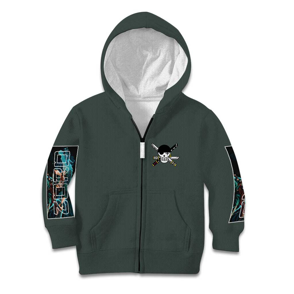 Roronoa Zoro V2 One Piece Kid Hoodie Anime Style