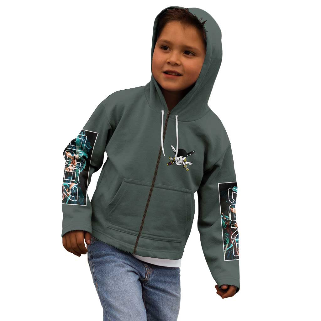 Roronoa Zoro V2 One Piece Kid Hoodie Anime Style