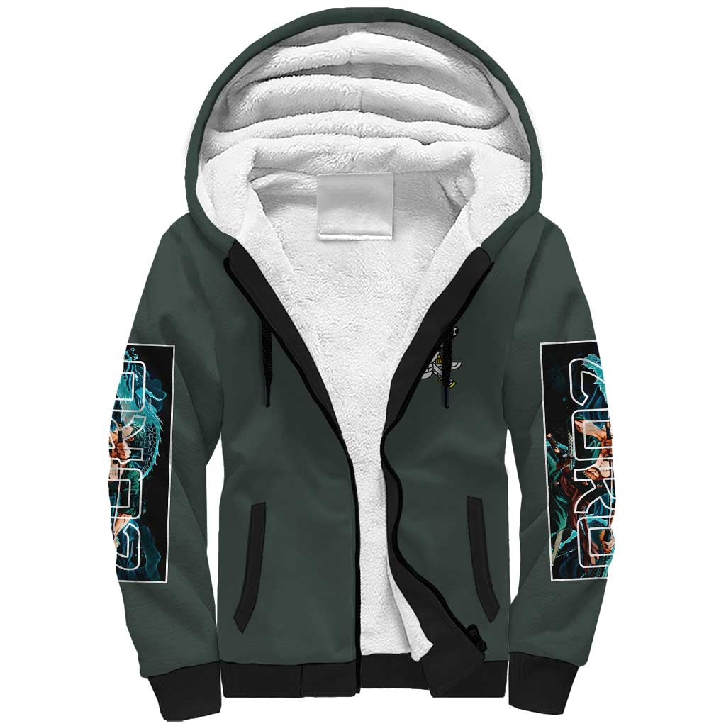 Roronoa Zoro V2 One Piece Sherpa Hoodie Anime Style