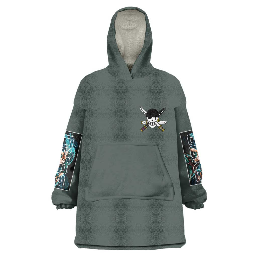 Roronoa Zoro V2 One Piece Wearable Blanket Hoodie Anime Style