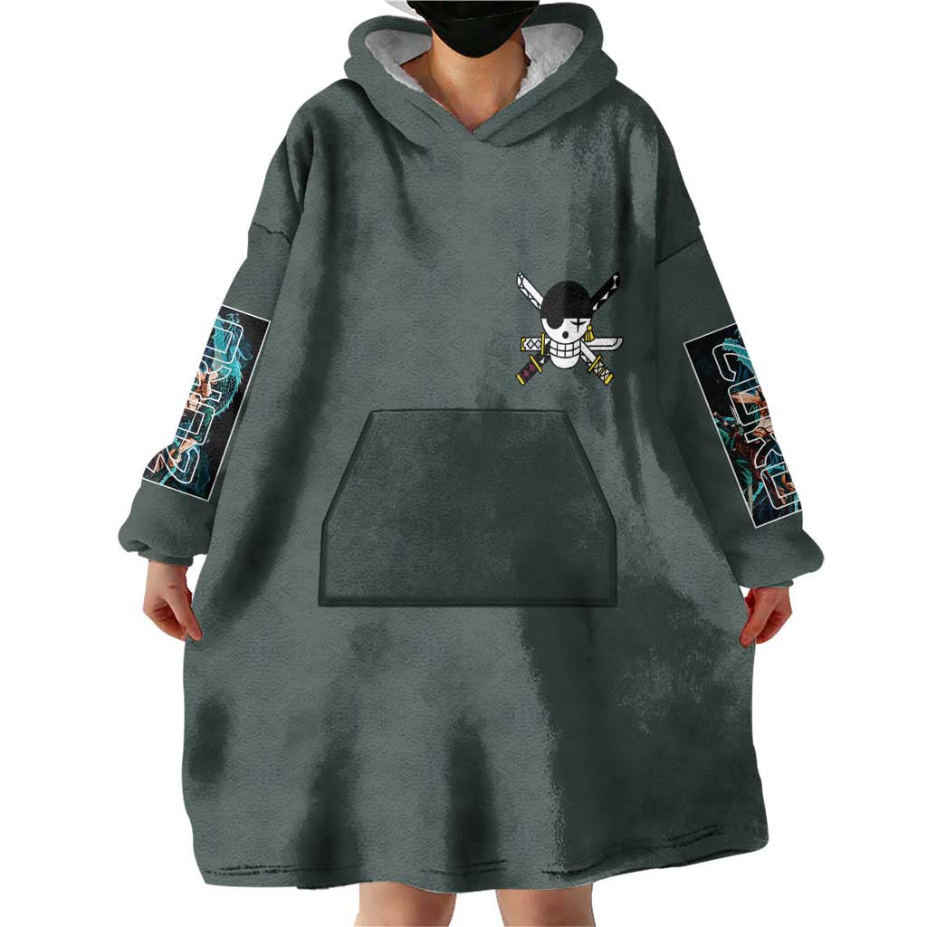 Roronoa Zoro V2 One Piece Wearable Blanket Hoodie Anime Style