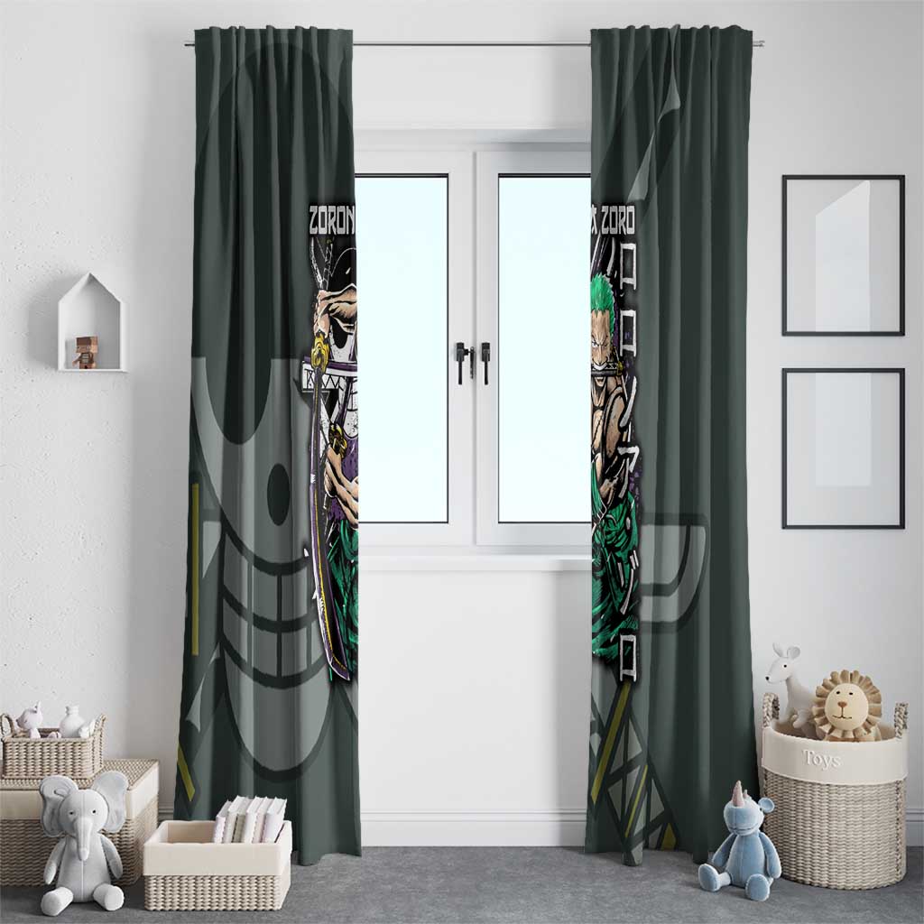 Roronoa Zoro V2 One Piece Window Curtain Anime Style