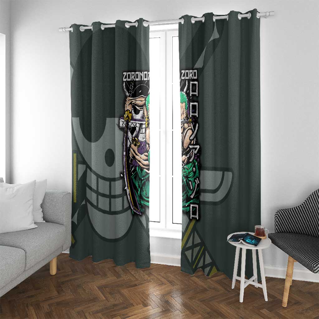 Roronoa Zoro V2 One Piece Window Curtain Anime Style