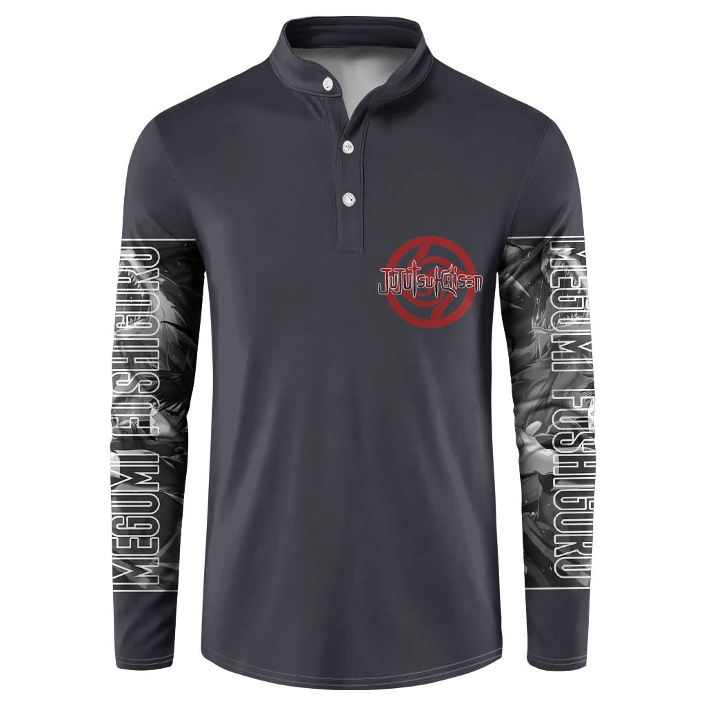 Fushiguro Megumi Jujutsu Kaisen Button Sweatshirt Anime Style