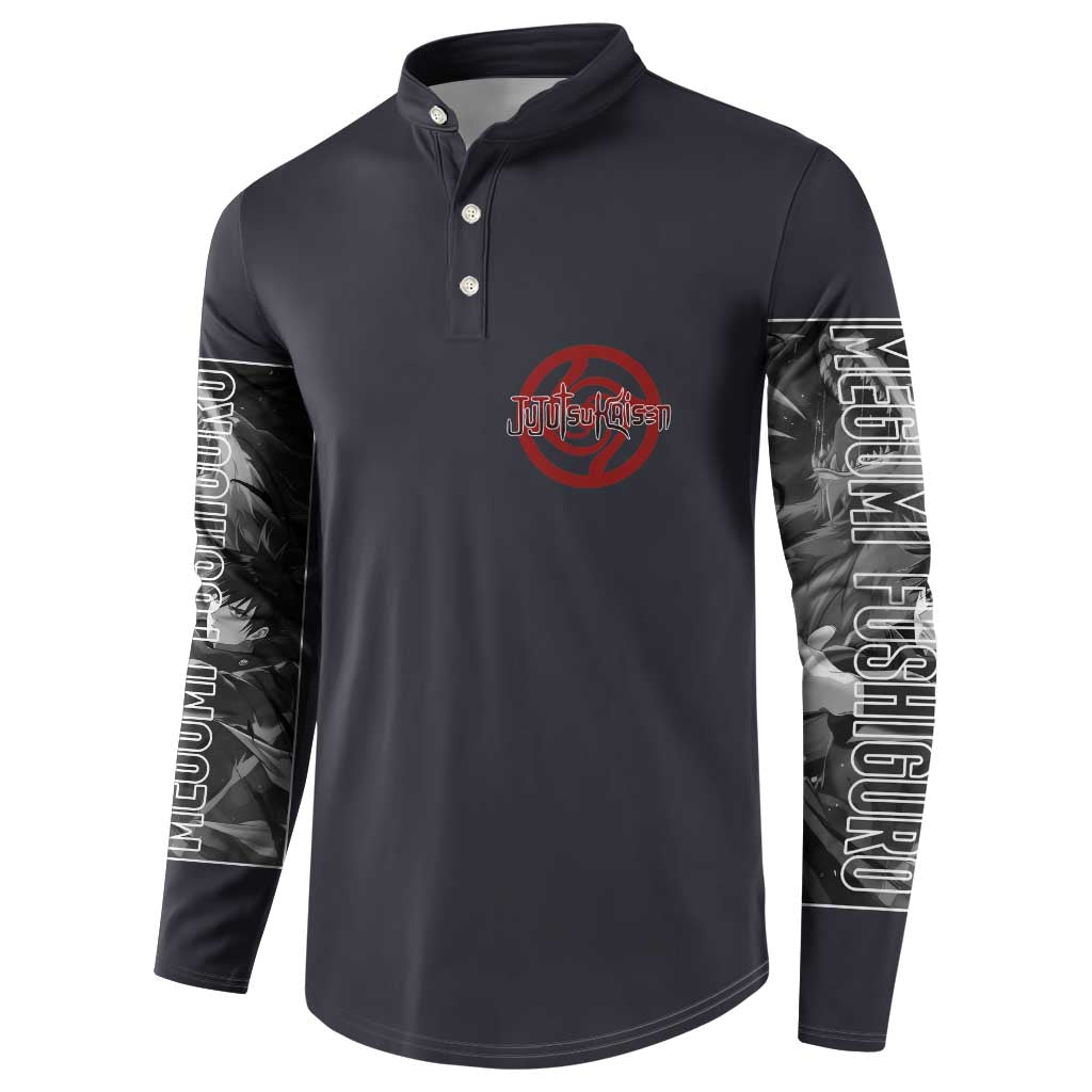 Fushiguro Megumi Jujutsu Kaisen Button Sweatshirt Anime Style
