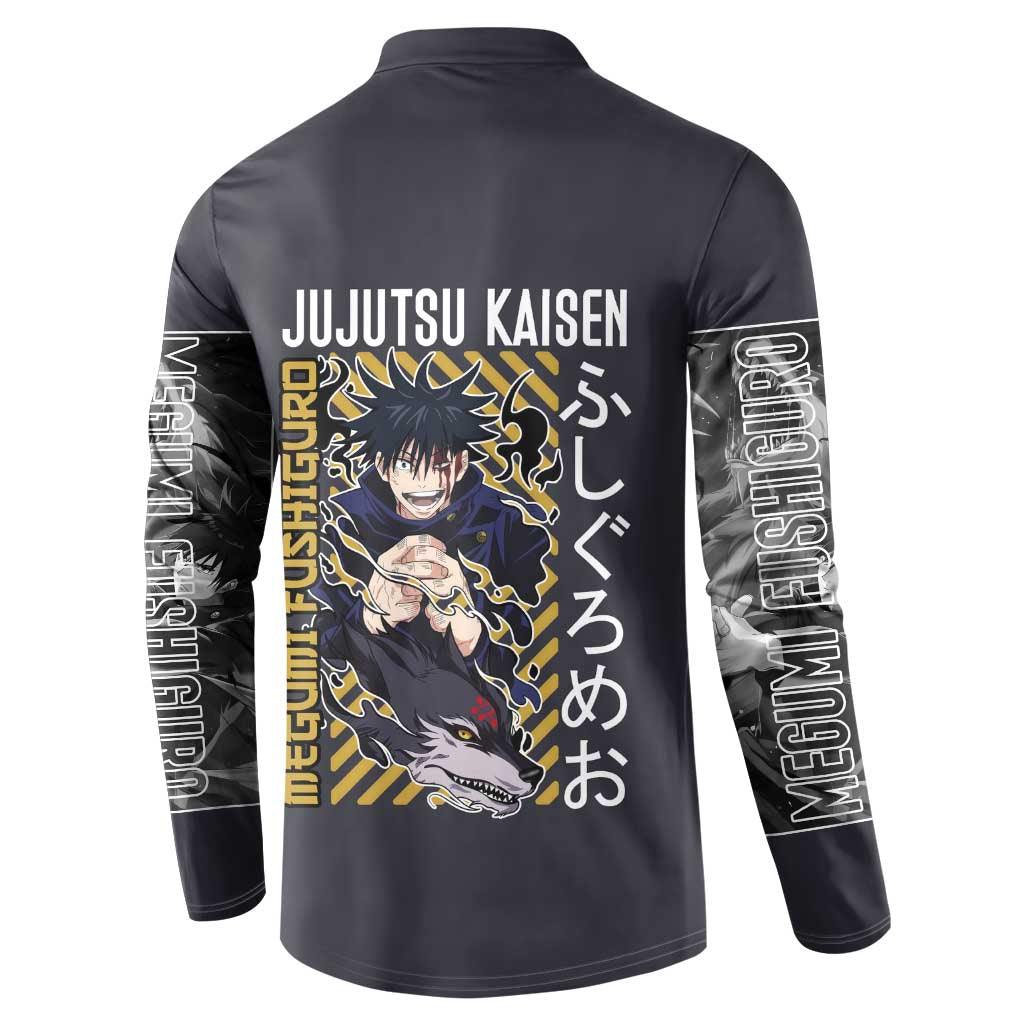 Fushiguro Megumi Jujutsu Kaisen Button Sweatshirt Anime Style