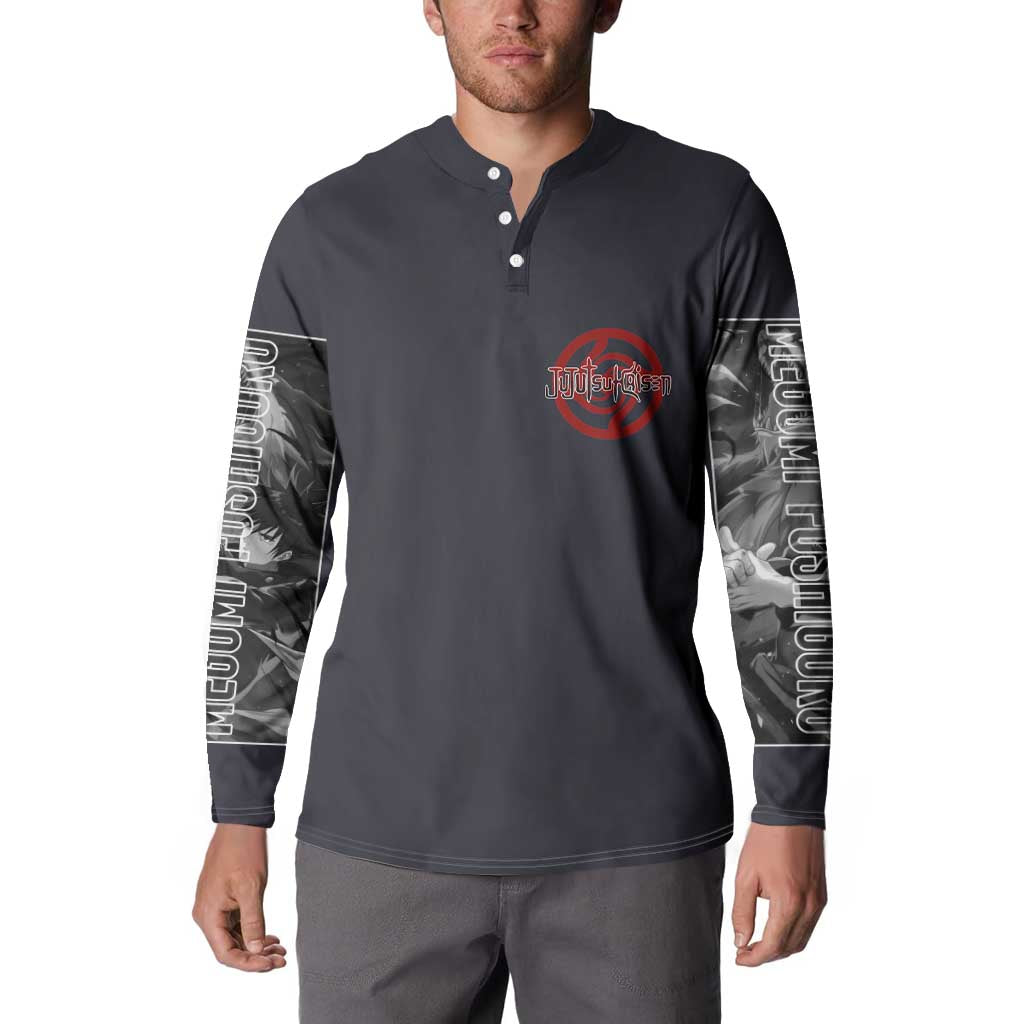 Fushiguro Megumi Jujutsu Kaisen Button Sweatshirt Anime Style