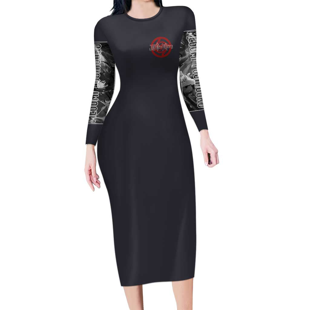 Fushiguro Megumi Jujutsu Kaisen Long Sleeve Bodycon Dress Anime Style