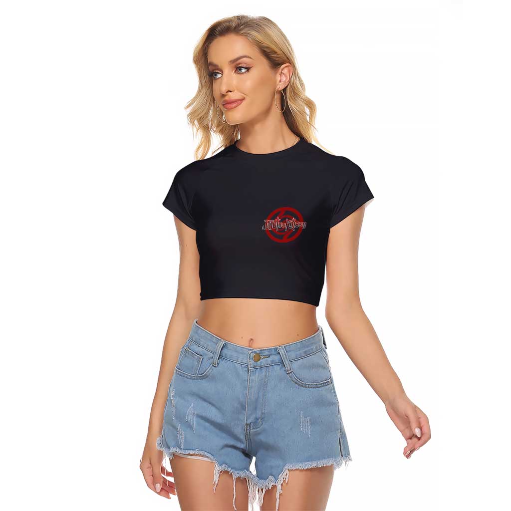 Fushiguro Megumi Jujutsu Kaisen Raglan Cropped T Shirt Anime Style