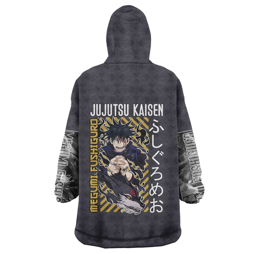 Fushiguro Megumi Jujutsu Kaisen Wearable Blanket Hoodie Anime Style