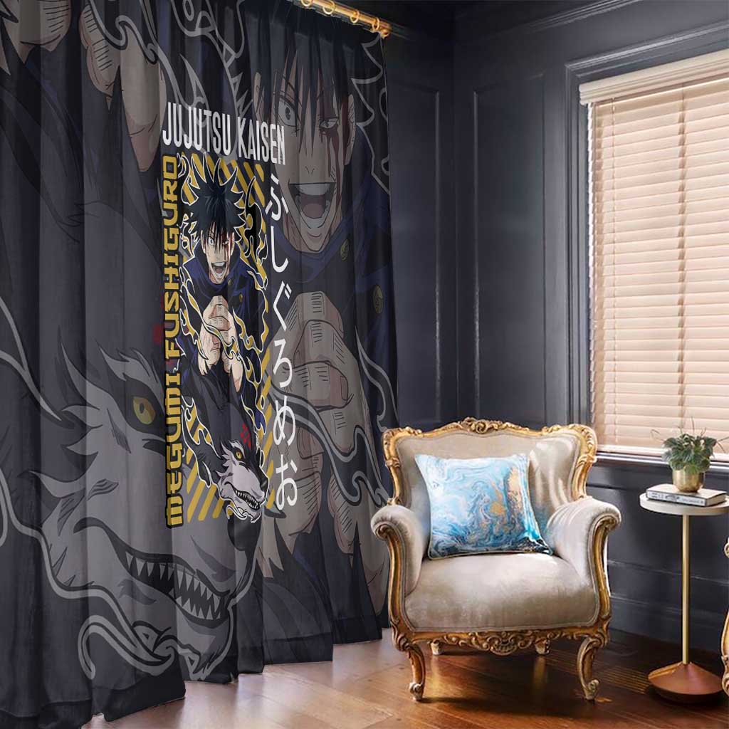 Fushiguro Megumi Jujutsu Kaisen Window Curtain Anime Style