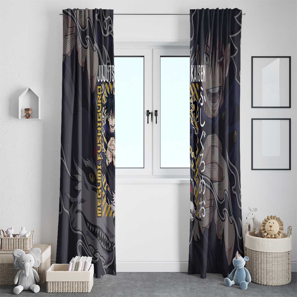 Fushiguro Megumi Jujutsu Kaisen Window Curtain Anime Style
