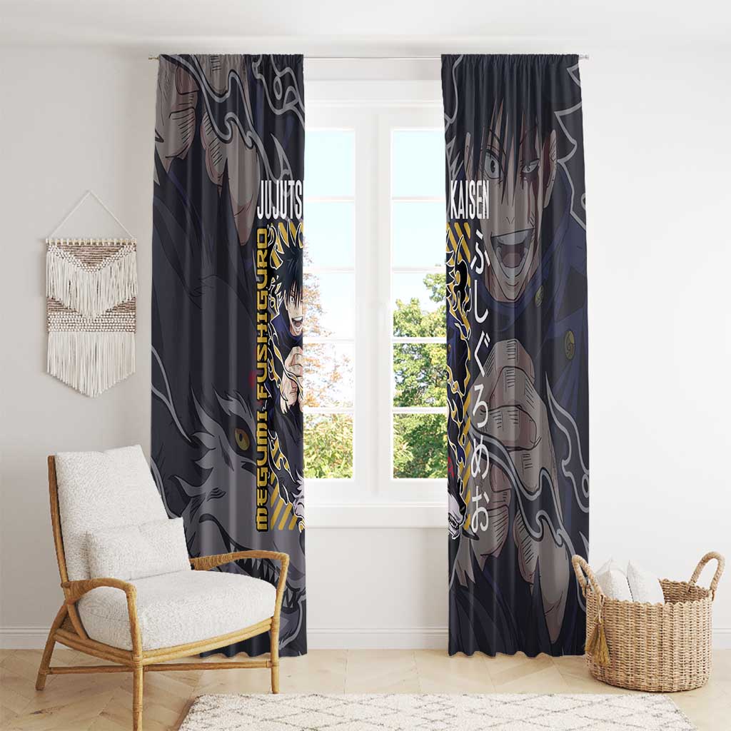 Fushiguro Megumi Jujutsu Kaisen Window Curtain Anime Style