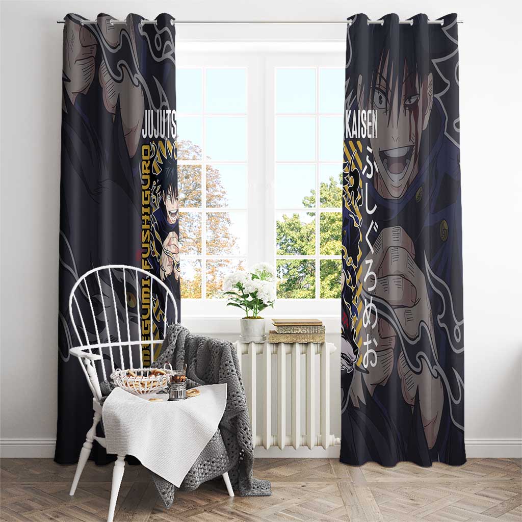Fushiguro Megumi Jujutsu Kaisen Window Curtain Anime Style