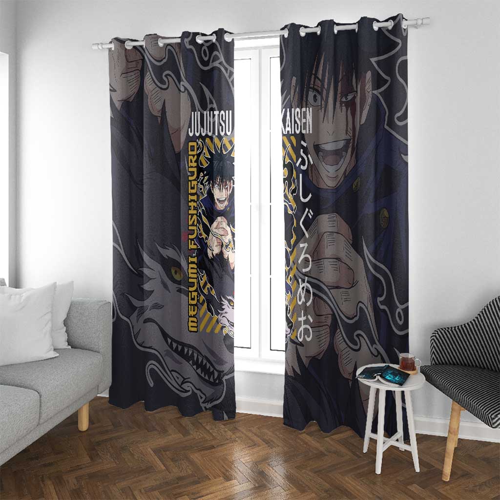 Fushiguro Megumi Jujutsu Kaisen Window Curtain Anime Style