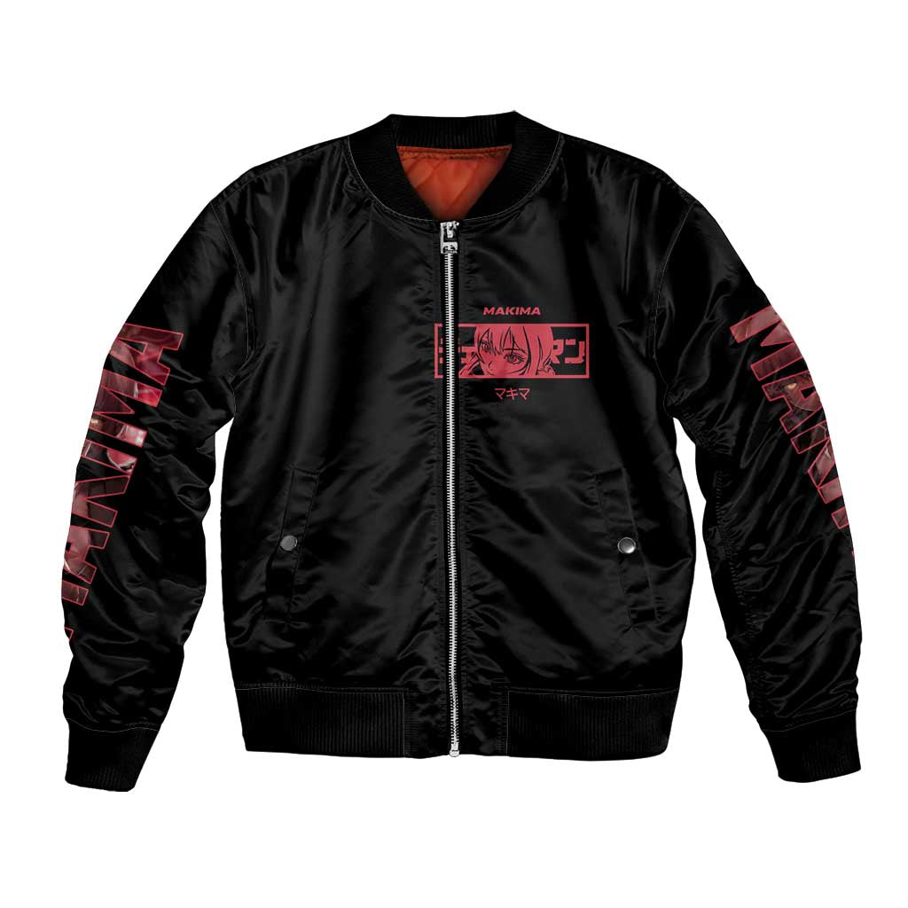 Makima Chainsaw Man Bomber Jacket Anime Style