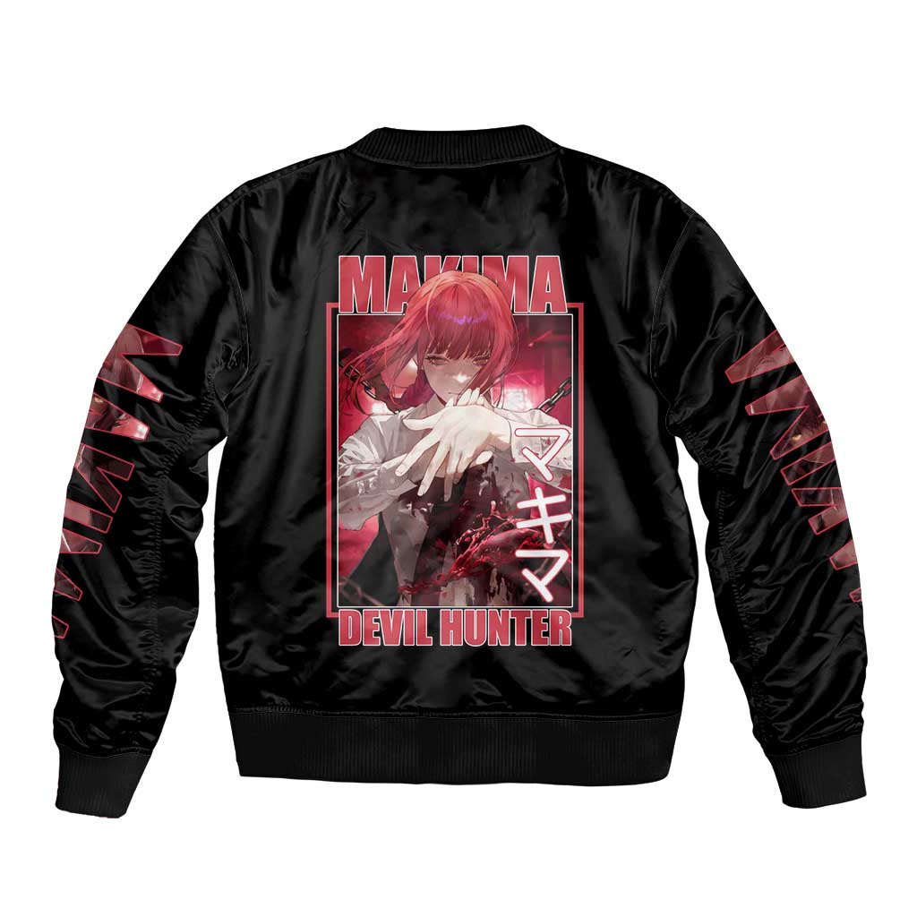 Makima Chainsaw Man Bomber Jacket Anime Style