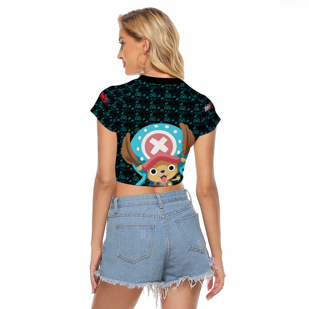 Tony Tony Chopper - Straw Hat Team - One Piece Raglan Cropped T Shirt Anime Style