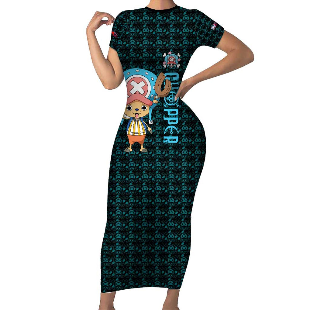 Tony Tony Chopper - Straw Hat Team - One Piece Short Sleeve Bodycon Dress Anime Style
