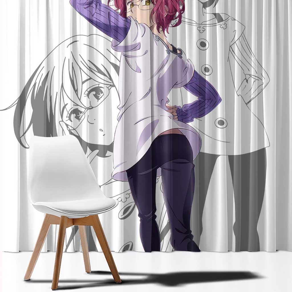 Gowther - Nanatsu no Tazai Window Curtain Anime Mix Manga Style