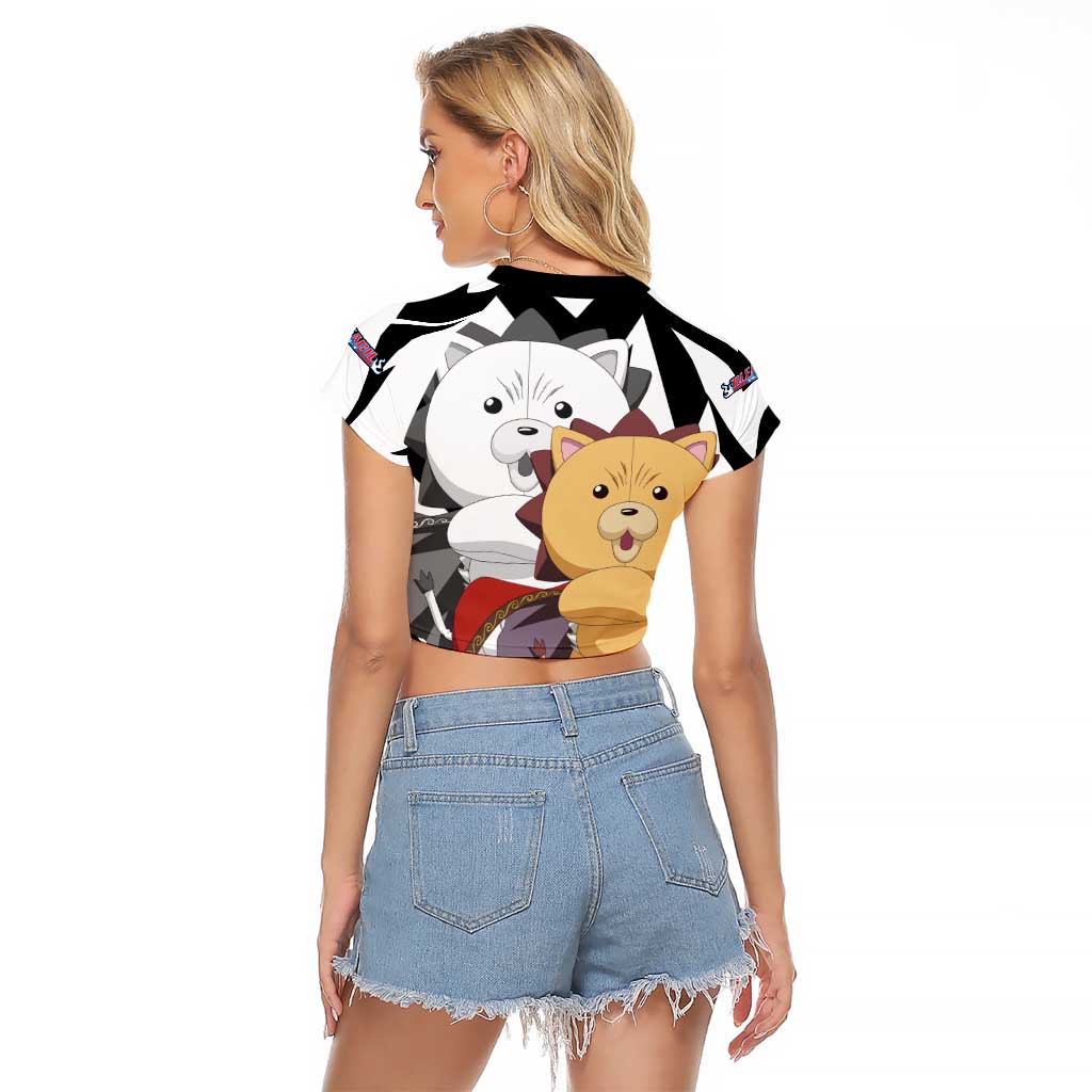 Kon - Bleach Raglan Cropped T Shirt Anime Mix Manga Style