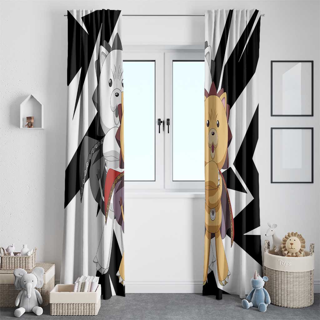 Kon - Bleach Window Curtain Anime Mix Manga Style
