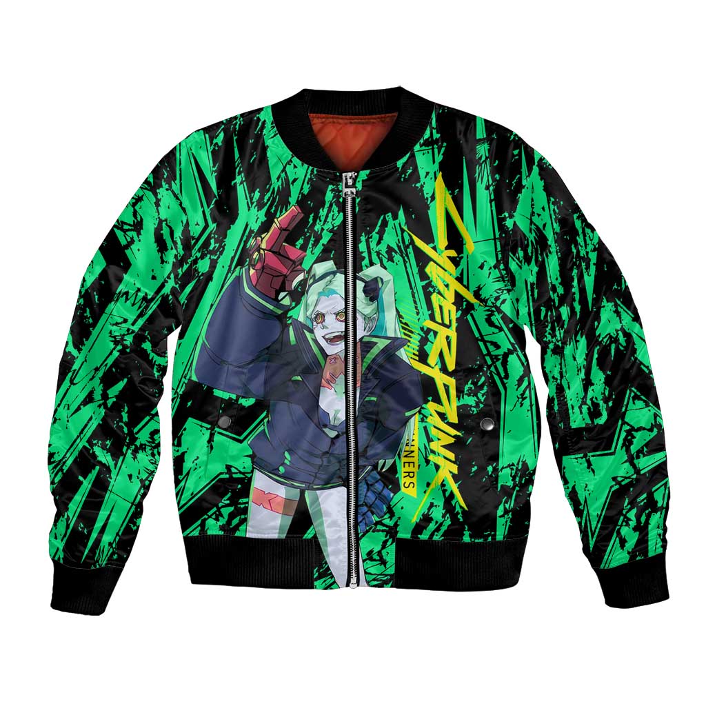 Rebecca Cyberpunk Bomber Jacket Anime Style