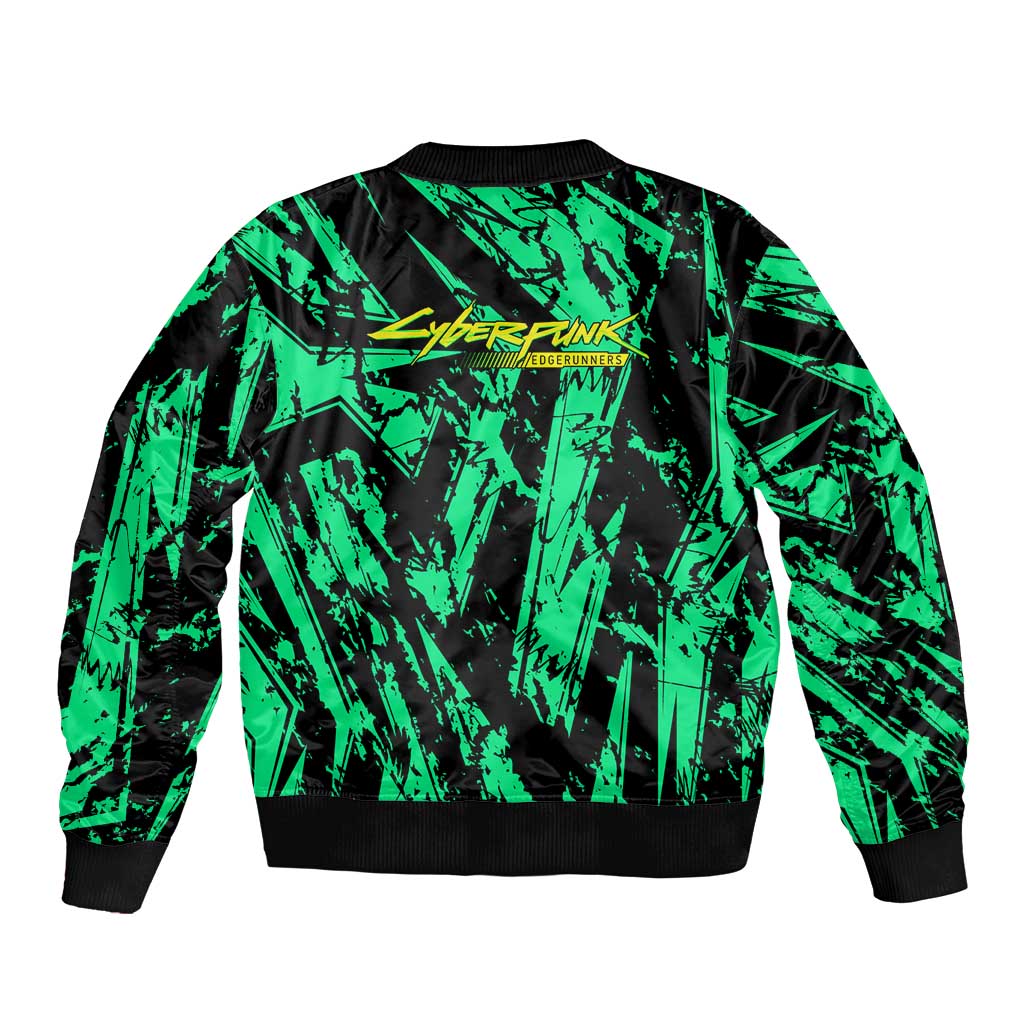 Rebecca Cyberpunk Bomber Jacket Anime Style
