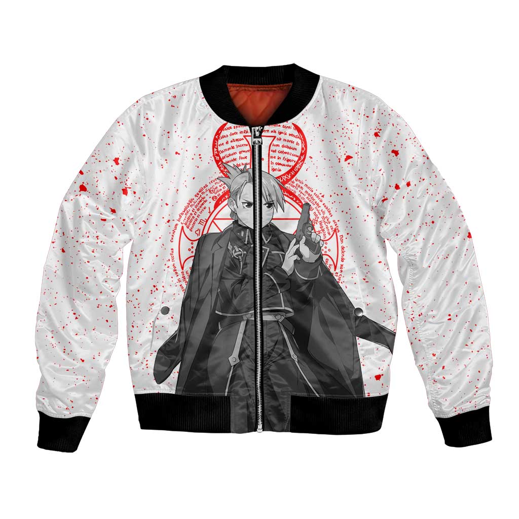 Riza Hawkeye - Fullmetal Alchemist Bomber Jacket Anime Mix Manga Style