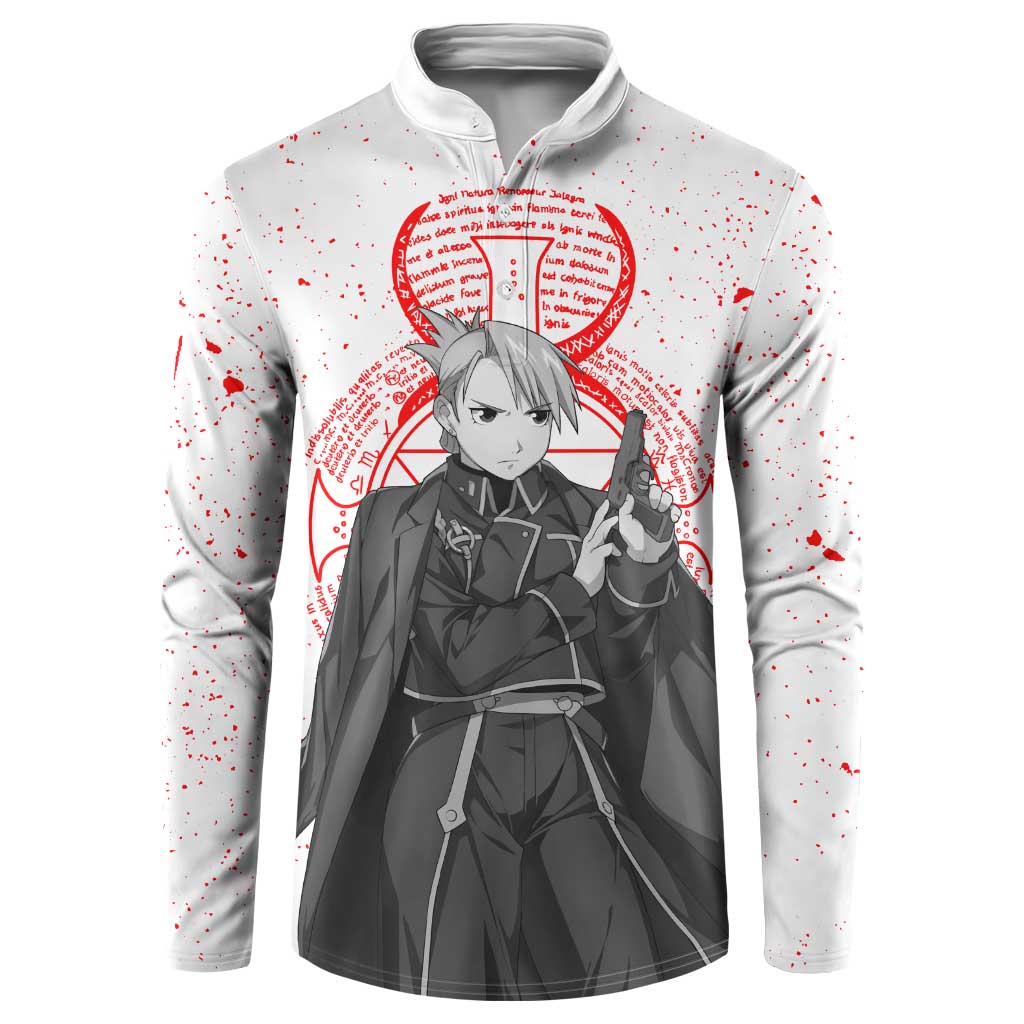 Riza Hawkeye - Fullmetal Alchemist Button Sweatshirt Anime Mix Manga Style