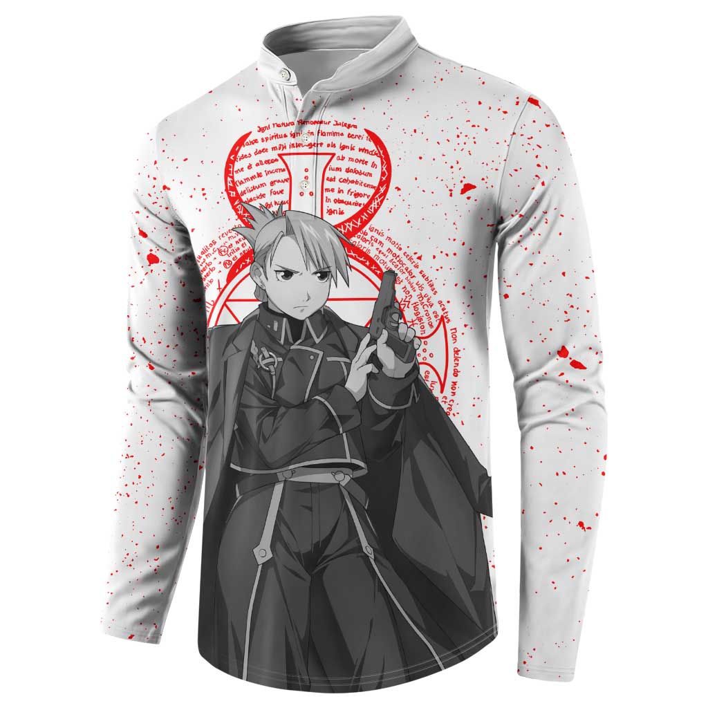 Riza Hawkeye - Fullmetal Alchemist Button Sweatshirt Anime Mix Manga Style