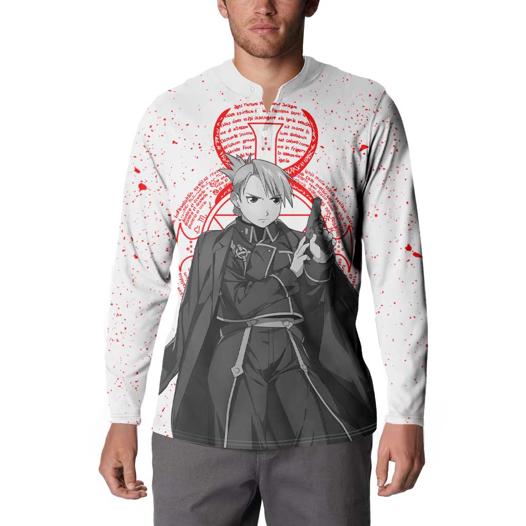 Riza Hawkeye - Fullmetal Alchemist Button Sweatshirt Anime Mix Manga Style