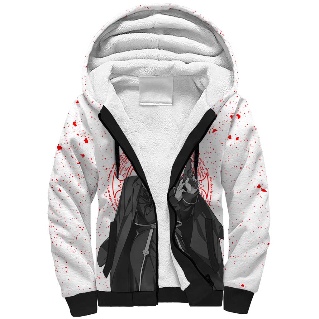 Riza Hawkeye - Fullmetal Alchemist Sherpa Hoodie Anime Mix Manga Style