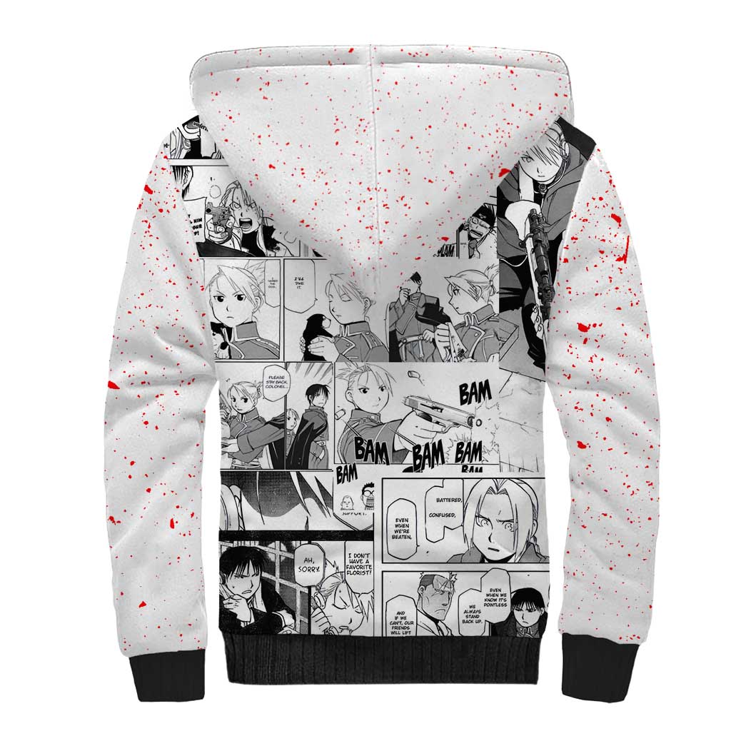Riza Hawkeye - Fullmetal Alchemist Sherpa Hoodie Anime Mix Manga Style