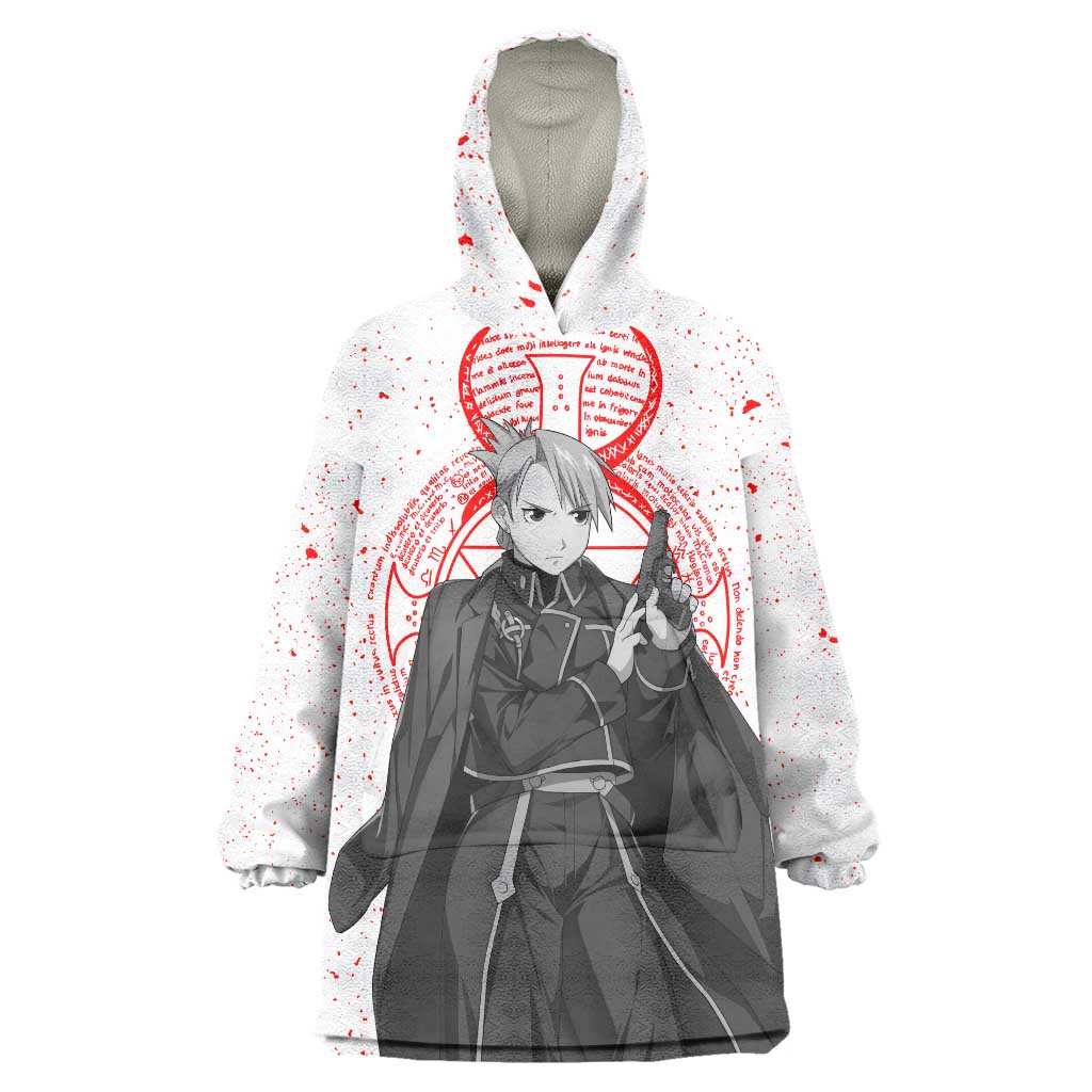 Riza Hawkeye - Fullmetal Alchemist Wearable Blanket Hoodie Anime Mix Manga Style